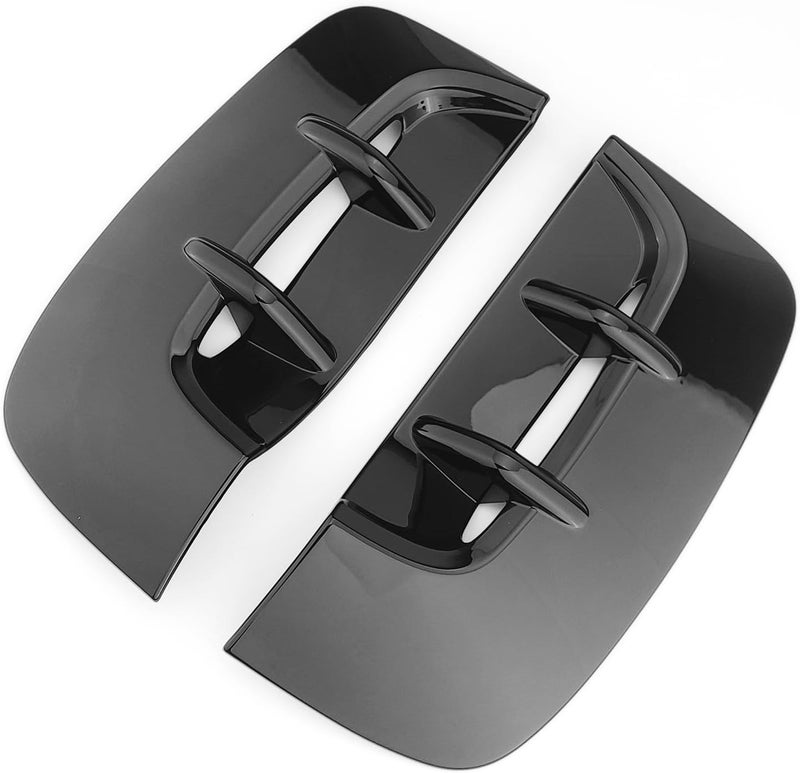 JUIVEEL Side Fender Vent Cover Car Front Side Fender Air Vent Outlet Cover Compatible with Kia Stinger Accessories (Glossy Black Style Vent Cover) - Image 2